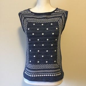 Banana Republic Embroidered Top